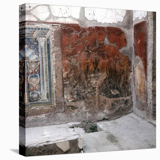 House of the Mosaic of Neptune and Amphitrite, Italy-Werner Forman-Stretched Canvas