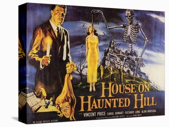 House On Haunted Hill, 1958-null-Stretched Canvas