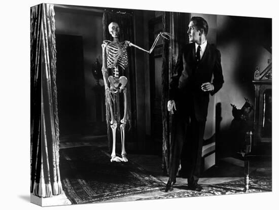 House On Haunted Hill, Vincent Price, 1959-null-Stretched Canvas