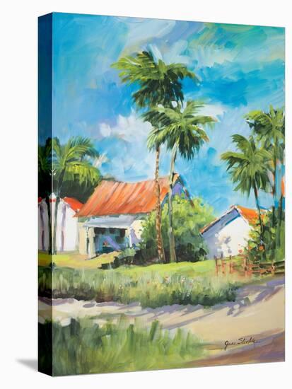 House on the Beach-Jane Slivka-Stretched Canvas