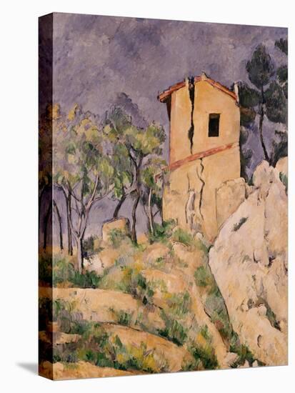 House with Cracked Wall-Paul Cézanne-Premier Image Canvas