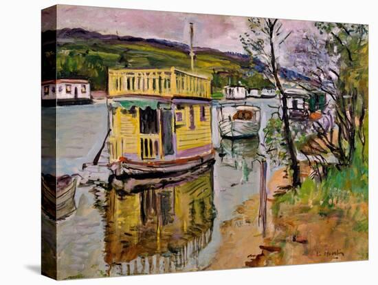 Houseboats, Loch Lomond (Oil on Canvas)-George Leslie Hunter-Premier Image Canvas