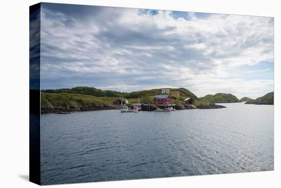 Houses and Small Harbor on Island in Northern Norway-Lamarinx-Premier Image Canvas