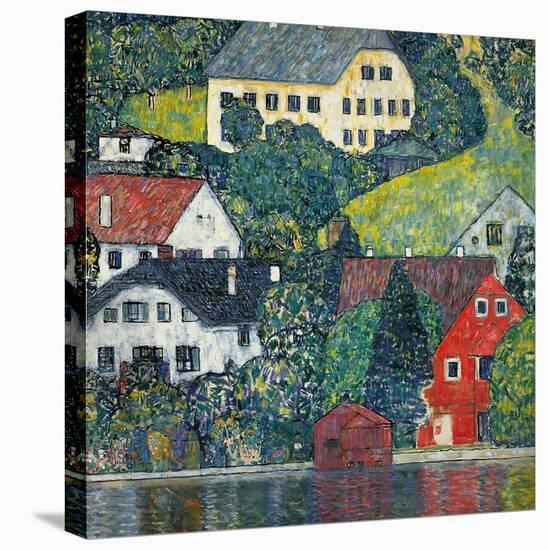 Houses at Unterach on the Attersee, C.1916-Gustav Klimt-Premier Image Canvas