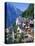 Houses, Chalets and the Church of the Village of Hallstatt in the Salzkammergut, Austria-Roy Rainford-Premier Image Canvas