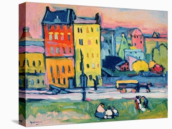 Houses in Munich, 1908-Wassily Kandinsky-Premier Image Canvas