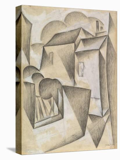 Houses in Paris, Place Ravignan, 1911-Juan Gris-Premier Image Canvas