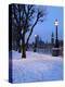 Houses of Parliament and South Bank in Winter, London, England, United Kingdom, Europe-Stuart Black-Premier Image Canvas