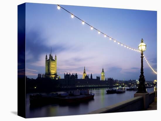 Houses of Parliament in the Evening, London, England, United Kingdom-Adam Woolfitt-Premier Image Canvas