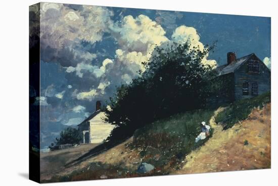 Houses on a Hill, 1879-Winslow Homer-Premier Image Canvas