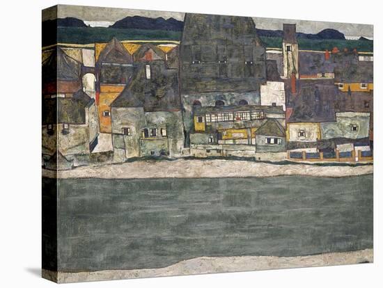 Houses on the River (The Old Tow), 1914-Egon Schiele-Premier Image Canvas