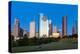 Houston Skyline at Night from Eleanor Tinsley Park, Texas, United States of America, North America-Kav Dadfar-Premier Image Canvas