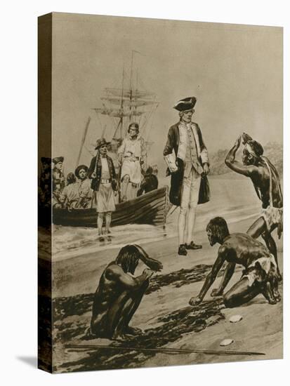 How Captain Cook Was Welcomed in Tasmania-Richard Caton Woodville II-Premier Image Canvas