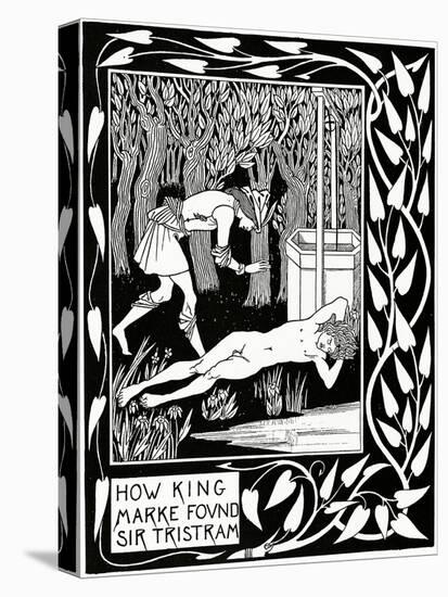 "How King Marke Found Sir Tristram", Illustration from 'Le Morte D'Arthur' by Sir Thomas Malory,…-Aubrey Beardsley-Premier Image Canvas