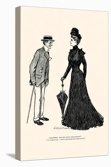 How Long Should I Wear Mourning-Charles Dana Gibson-Stretched Canvas