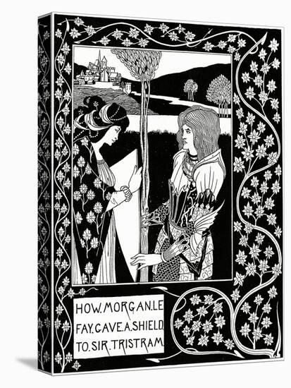"How Morgan Le Fay Gave a Shield to Sir Tristram", Illustration from 'Le Morte D'Arthur' by Sir…-Aubrey Beardsley-Premier Image Canvas