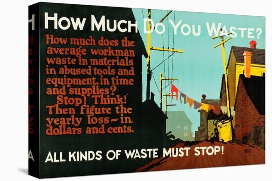 How Much Do You Waste?-Robert Beebe-Stretched Canvas