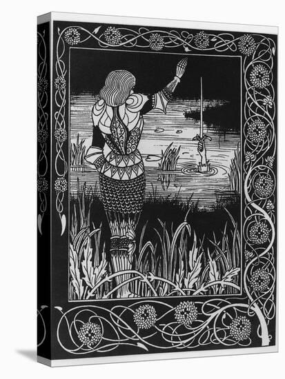 How Sir Bedivere Cast the Sword Excalibur into the Water, an Illustration from 'Le Morte D'Arthur'-Aubrey Beardsley-Premier Image Canvas