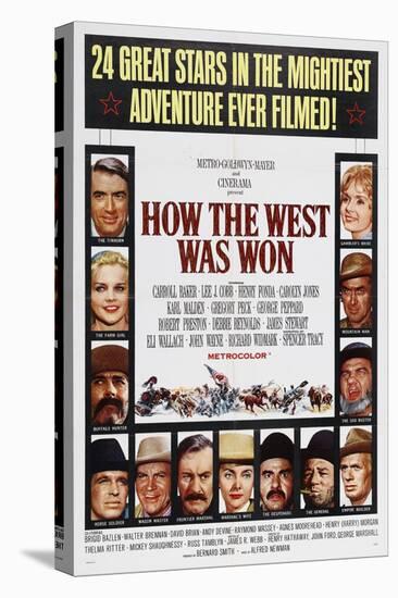 How the West Was Won, 1962, by George Marshall, John Ford, Richard Thorpe, Henry Hathaway-null-Premier Image Canvas