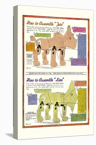 How to Assemble Toto-William W. Denslow-Stretched Canvas