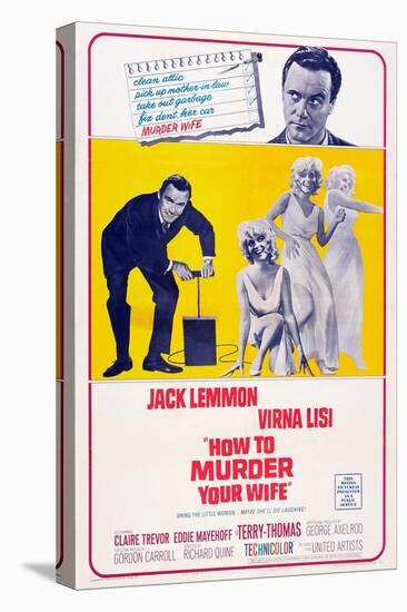 How to Murder Your Wife, Jack Lemmon, Virna Lisi, 1965-null-Stretched Canvas