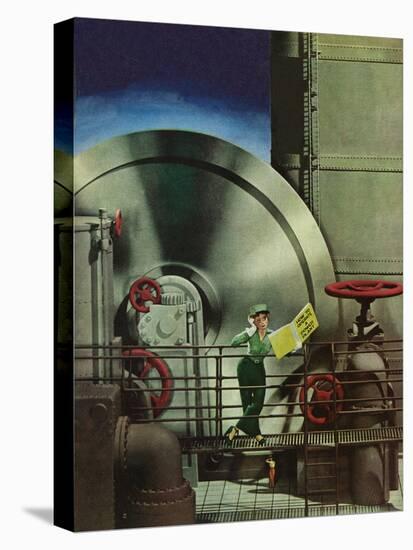 "How to Operate a Power Plant," October 2, 1943-Russell Patterson-Premier Image Canvas