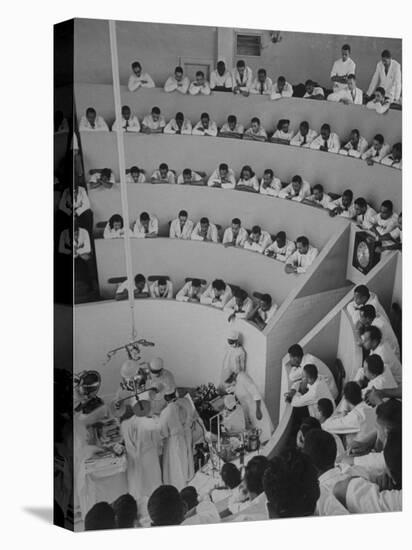 Howard University Medical Students Observing Gall Bladder Operation in Freedman's Hospital-Alfred Eisenstaedt-Premier Image Canvas