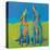 Howling Hounds-Phyllis Adams-Stretched Canvas