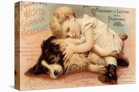Hoytes Cologne, Dogs, Womens, USA, 1890-null-Premier Image Canvas