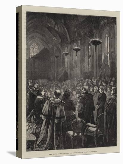 Hrh Prince Arthur Unveiling the Albert Memorial Window at Guildhall-Henry Woods-Premier Image Canvas