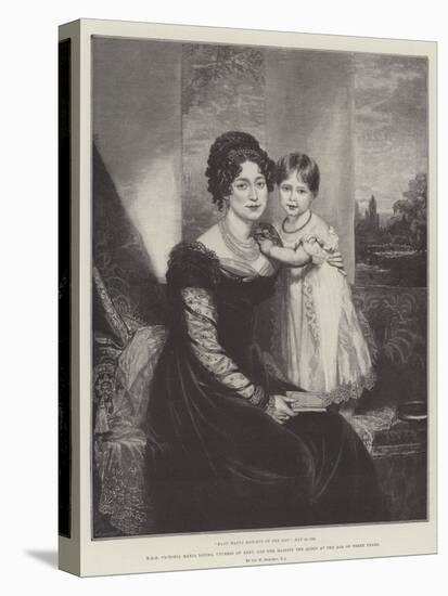 Hrh Victoria Maria Louisa, Duchess of Kent, and Her Majesty the Queen at the Age of Three Years-Sir William Beechey-Premier Image Canvas