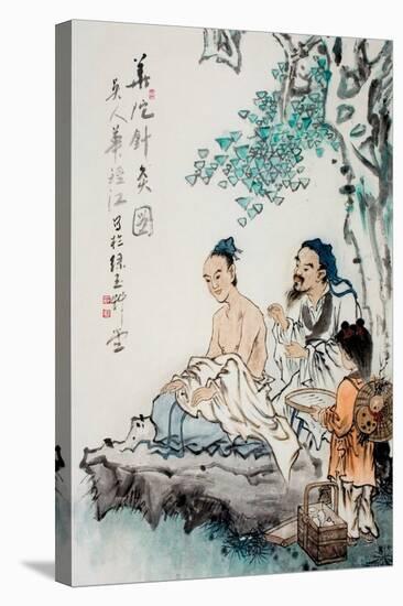 Hua Tuo Practising Acupuncture to Anaesthetise Patient-null-Premier Image Canvas