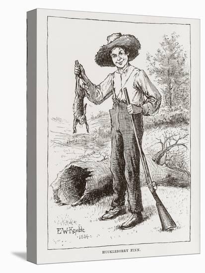 Huckleberry Finn, portrait-Edward Windsor Kemble-Premier Image Canvas