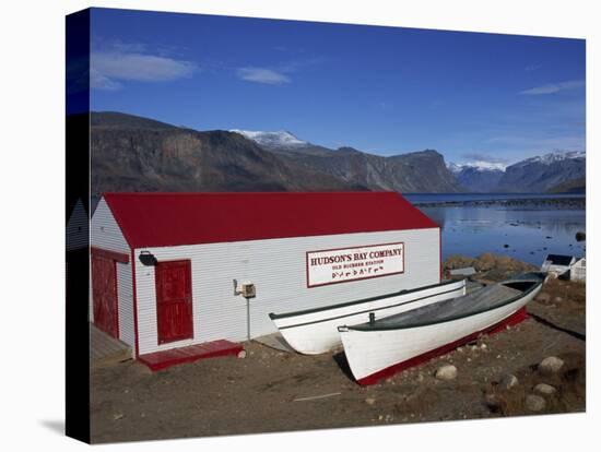 Hudson Bay Company Building, Pangnitung, Baffin Island, Canadian Arctic, Canada, North America-Alison Wright-Premier Image Canvas