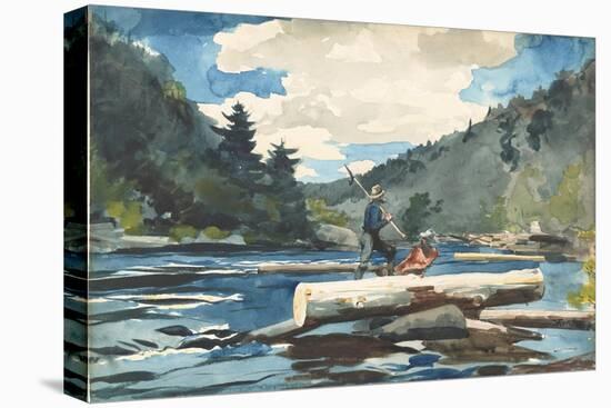 Hudson River' - Logging, 1892-Winslow Homer-Premier Image Canvas