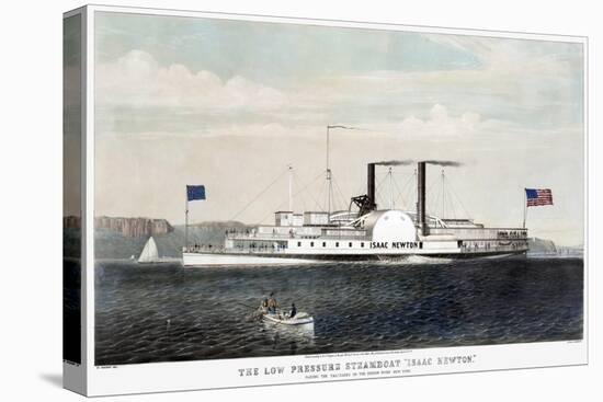 Hudson River Steamship-Currier & Ives-Premier Image Canvas