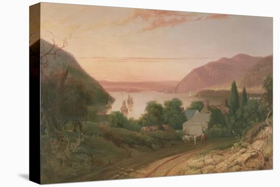 Hudson River with a Distant View of West Point, 1834-Seth Eastman-Premier Image Canvas