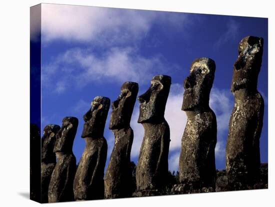 Huge Moai, Ahu Akiri, Easter Island, Chile-Keren Su-Premier Image Canvas