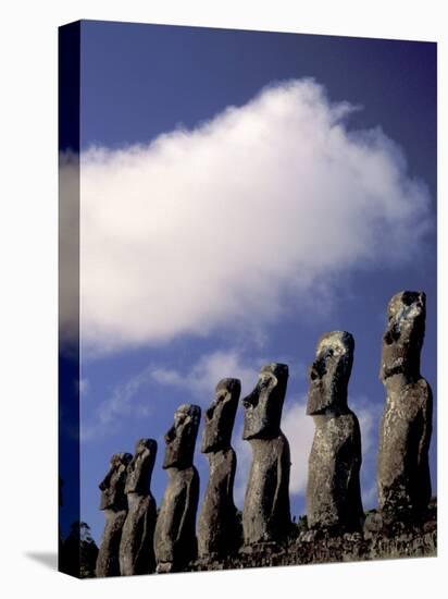 Huge Moai, Ahu Akiri, Easter Island, Chile-Keren Su-Premier Image Canvas