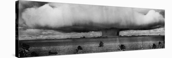 Huge Mushroom Cloud Hangs over Bikini During American Atomic Bomb Test-null-Premier Image Canvas