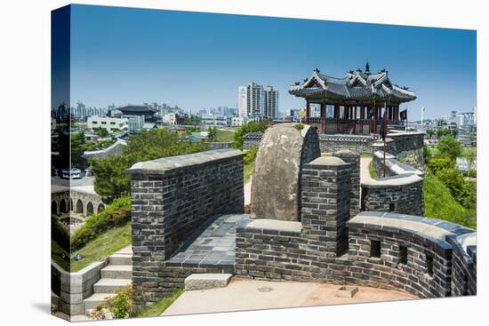 Huge Stone Walls around the Fortress of Suwon, UNESCO World Heritage Site, South Korea, Asia-Michael-Premier Image Canvas