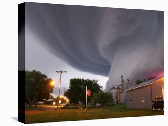 Huge Tornado Funnel Cloud Touches Down in Orchard, Iowa,-null-Premier Image Canvas