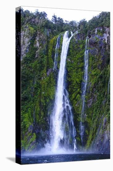 Huge Waterfall in Milford Sound-Michael-Premier Image Canvas