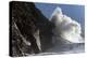 Huge Waves Crash Against Cliffs at Criccieth, Gwynedd, Wales, United Kingdom, Europe-Graham Lawrence-Premier Image Canvas