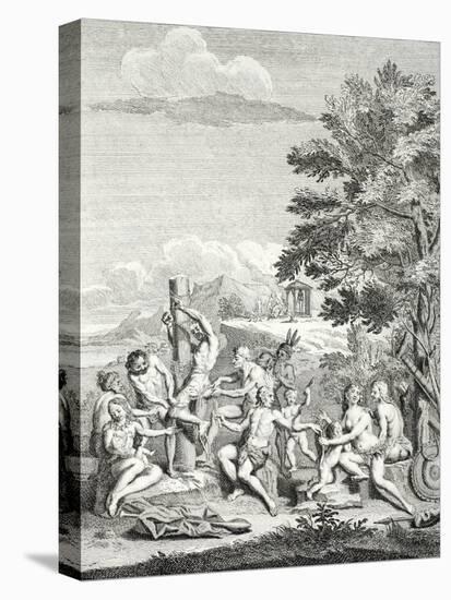 Human Sacrifice, from 'Voyage Historique De L'Amerique Meridionale', 1752-Jorge Juan y Santacilia-Premier Image Canvas