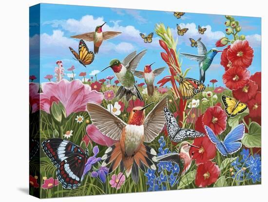 Hummingbird Garden-William Vanderdasson-Premier Image Canvas