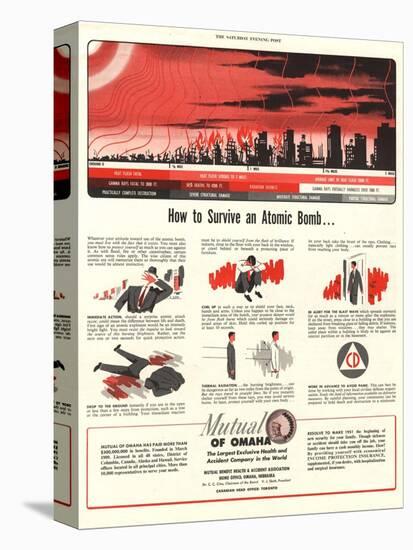 Humour Nuclear Atomic Bombs, USA, 1951-null-Premier Image Canvas