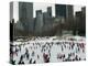 Hundreds of Ice Skaters Crowd Wollman Rink-null-Premier Image Canvas