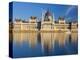 Hungarian Parliament Building and River Danube, Budapest, Hungary-Doug Pearson-Premier Image Canvas