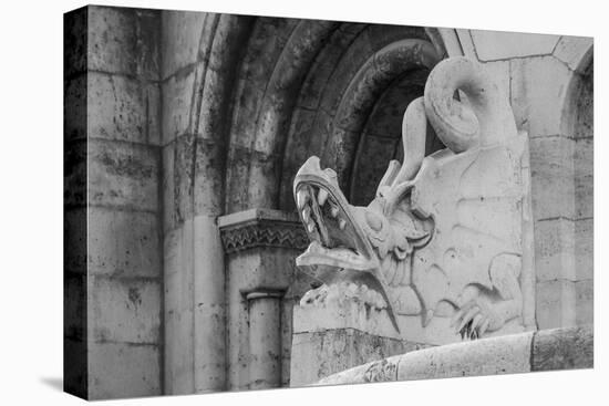 Hungary, Budapest. Dragon statue at Fisherman's Bastion building.-Tom Haseltine-Premier Image Canvas